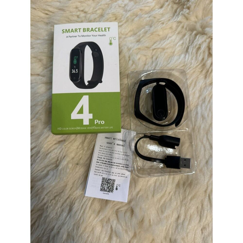 Smart Bracelet 4 Pro HD Color Screen New Untested Health Calories Motion Monitor